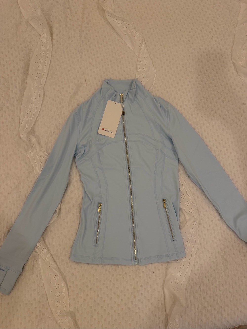 Lululemon light blue define jacket